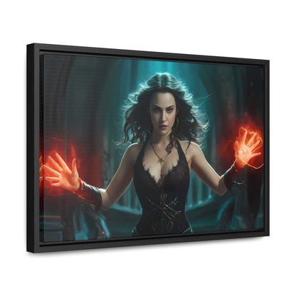 Sorceress of the Crimson Flame - Gallery Canvas Wraps, Horizontal Frame