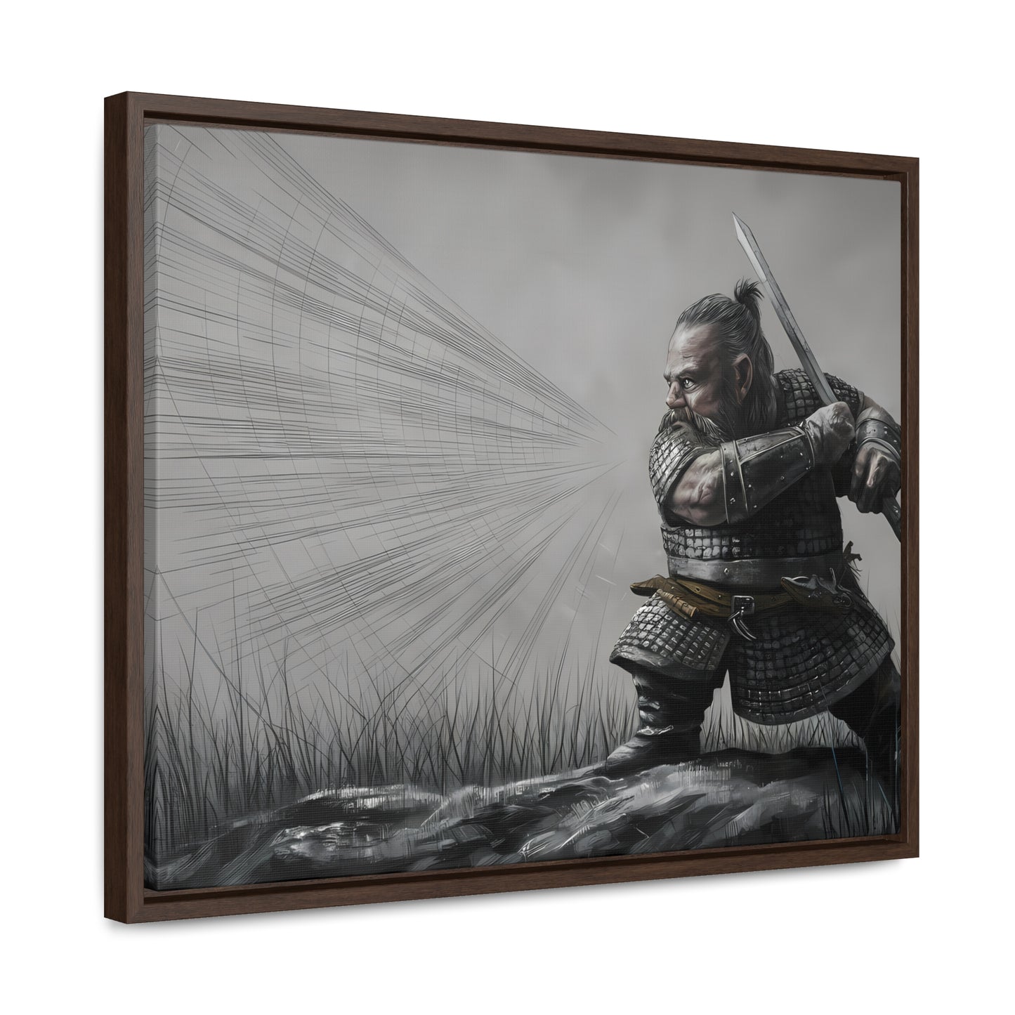 Defender of the Grey Plains - Gallery Canvas Wraps, Horizontal Frame