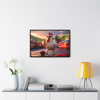 Cool Rooster at the Carnival - Gallery Canvas Wraps, Horizontal Frame