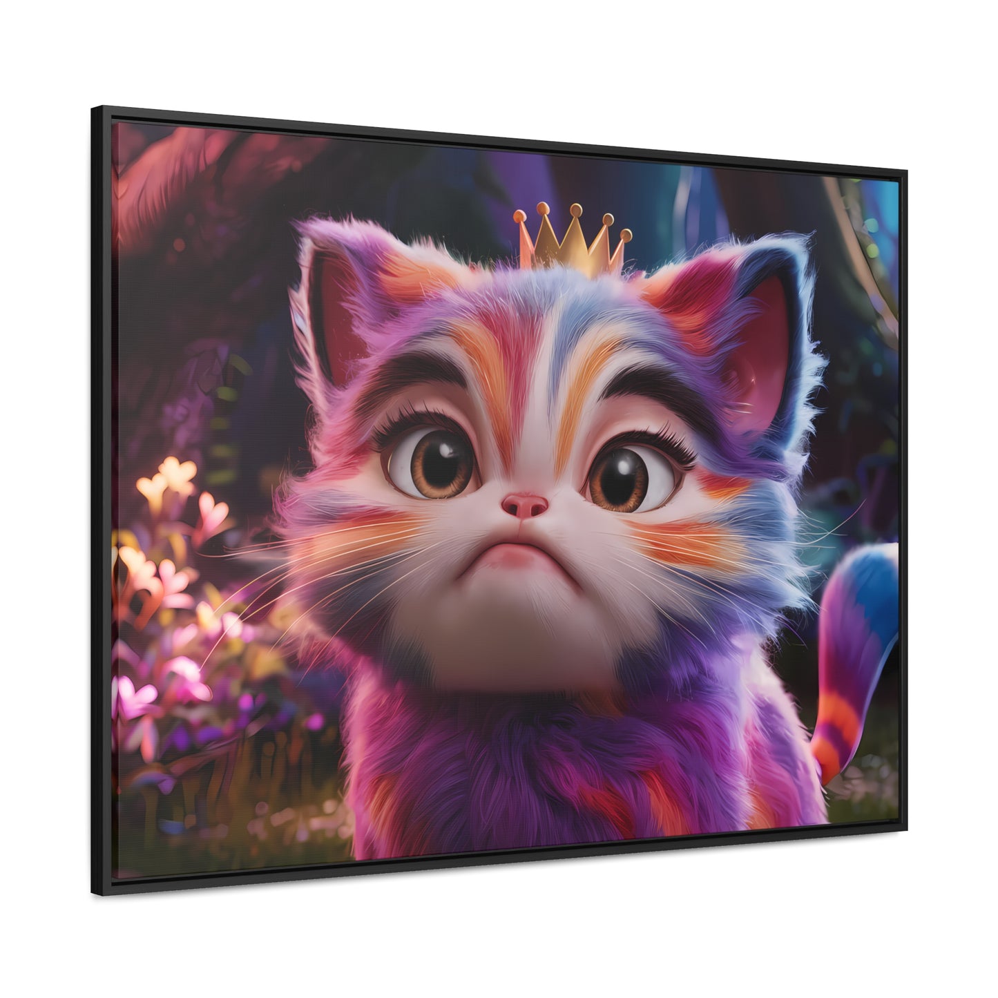 Regal Whiskers in the Enchanted Forest - Gallery Canvas Wraps, Horizontal Frame