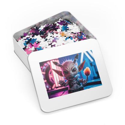 "Cyberpunk Rebel Pixie" - Jigsaw Puzzle (30, 110, 252, 500,1000-Piece)