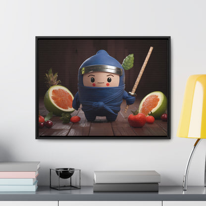 Ninja Fruit Guardian - Gallery Canvas Wraps, Horizontal Frame
