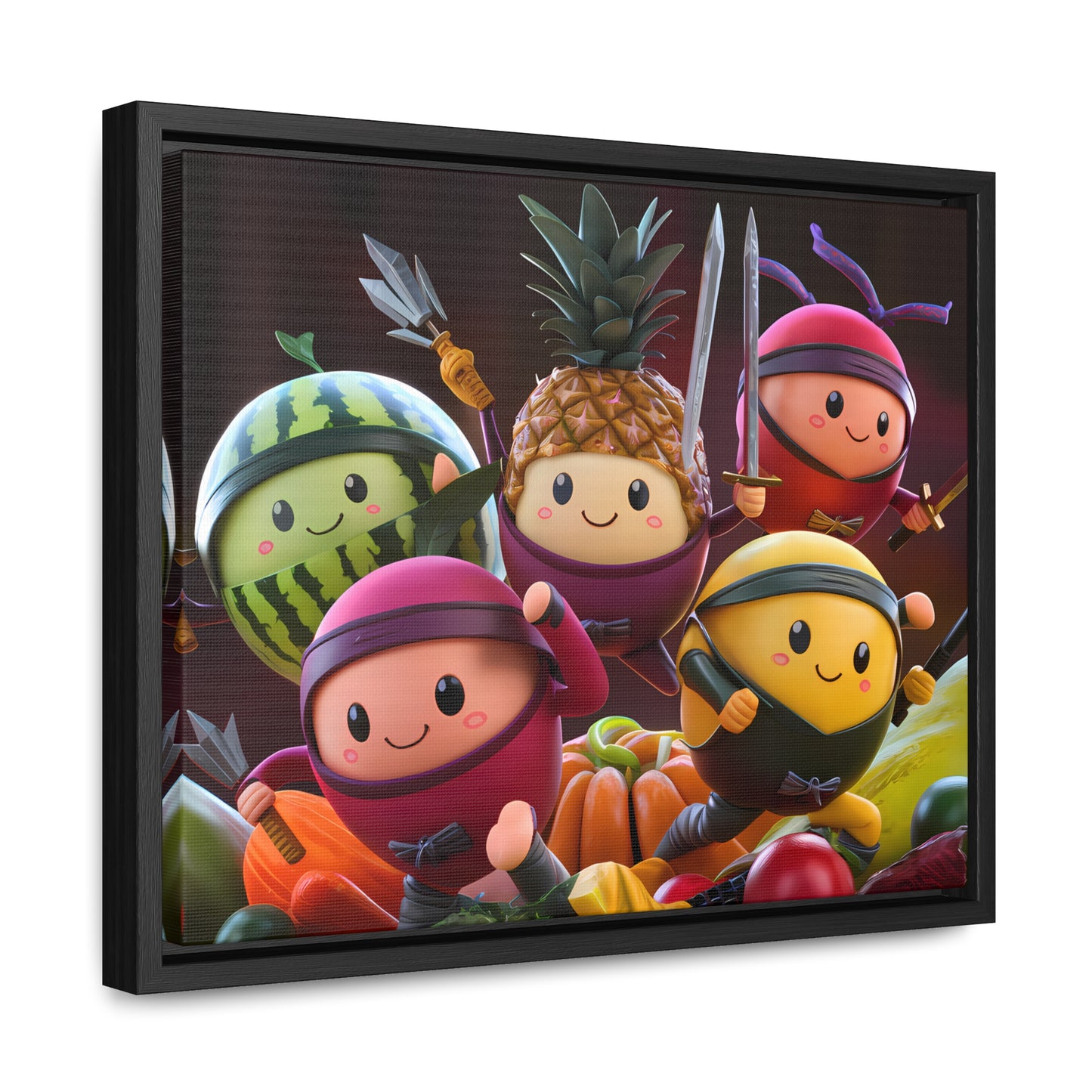 Fruit Ninja Warriors - Gallery Canvas Wraps, Horizontal Frame