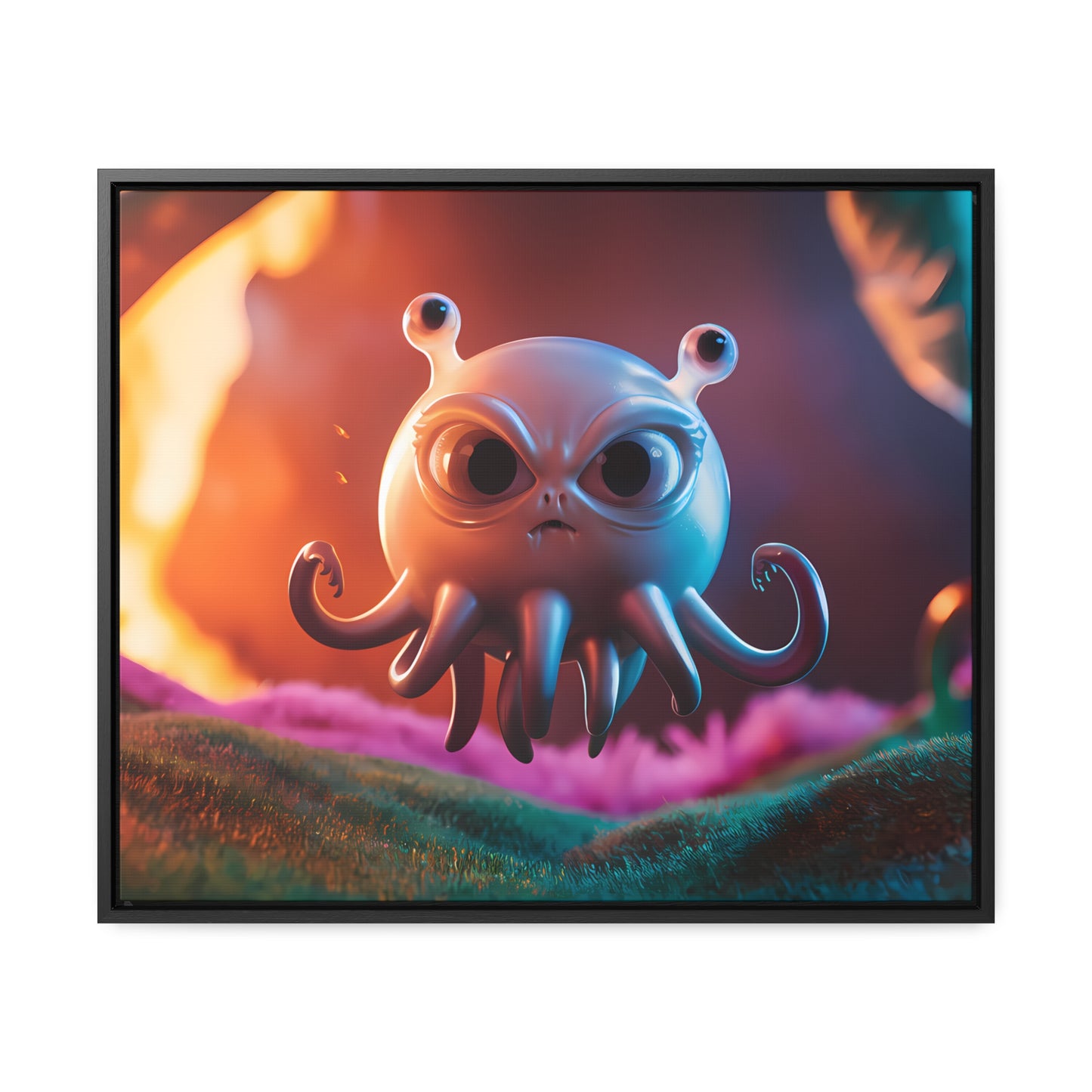 Wrath of the Alien Cephalopod - Gallery Canvas Wraps, Horizontal Frame