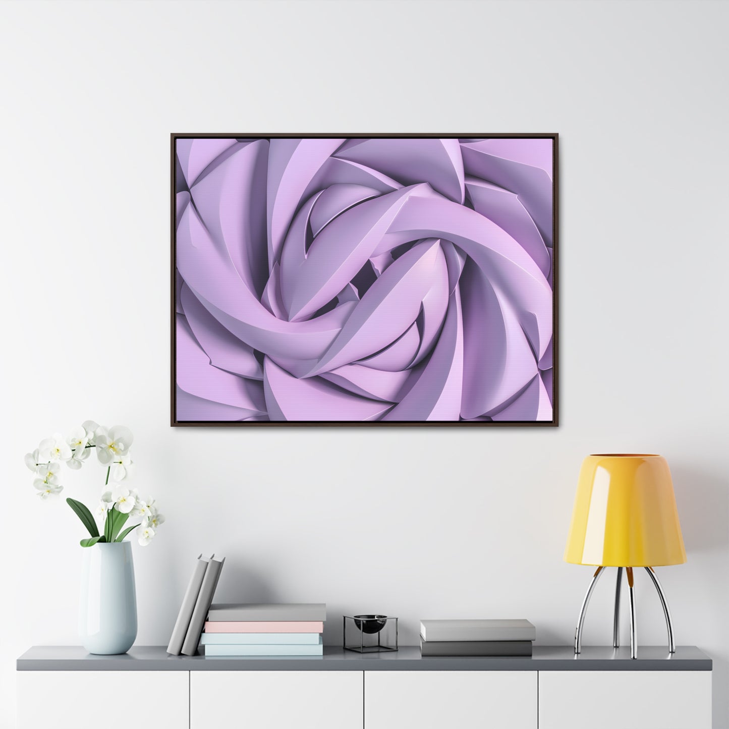 Spiral Petals - Gallery Canvas Wraps, Horizontal Frame