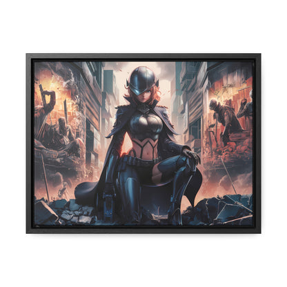 "Shadow of the Resistance" - Gallery Canvas Wraps, Horizontal Frame