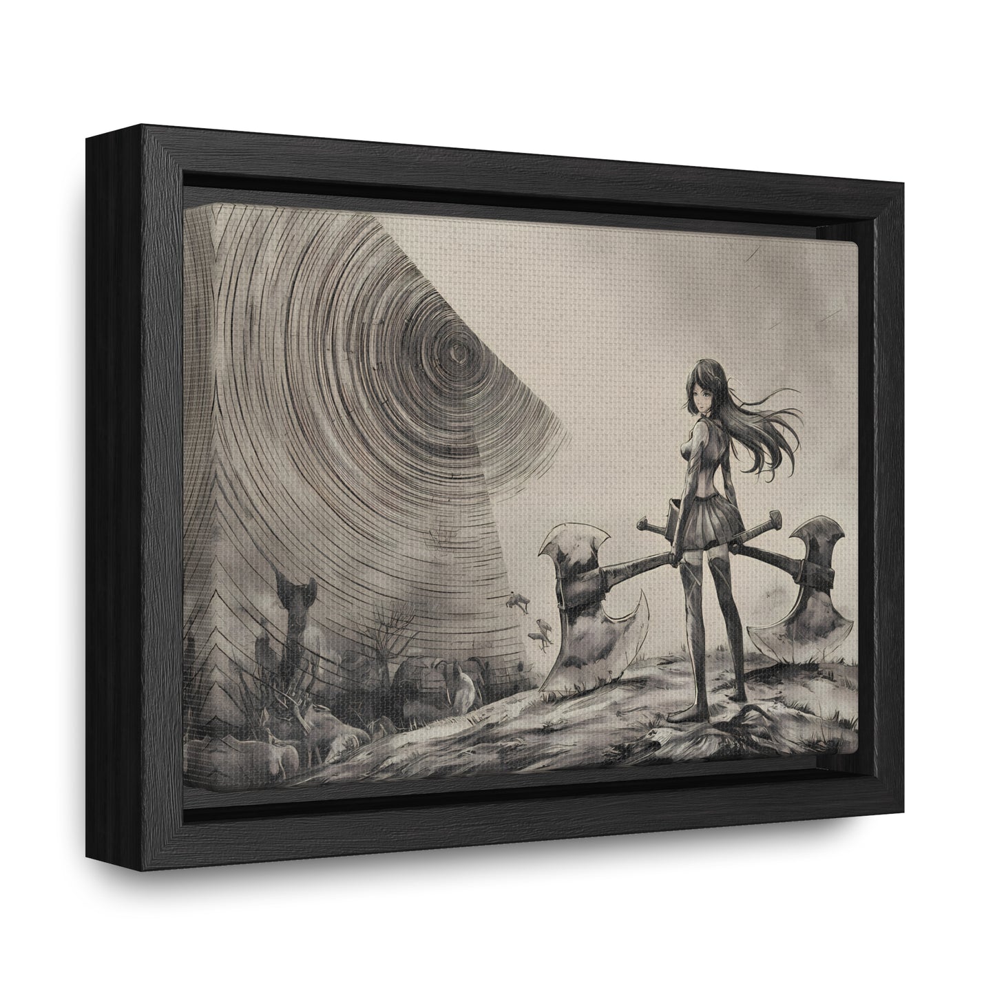 Echoes of the Abyss - Gallery Canvas Wraps, Horizontal Frame