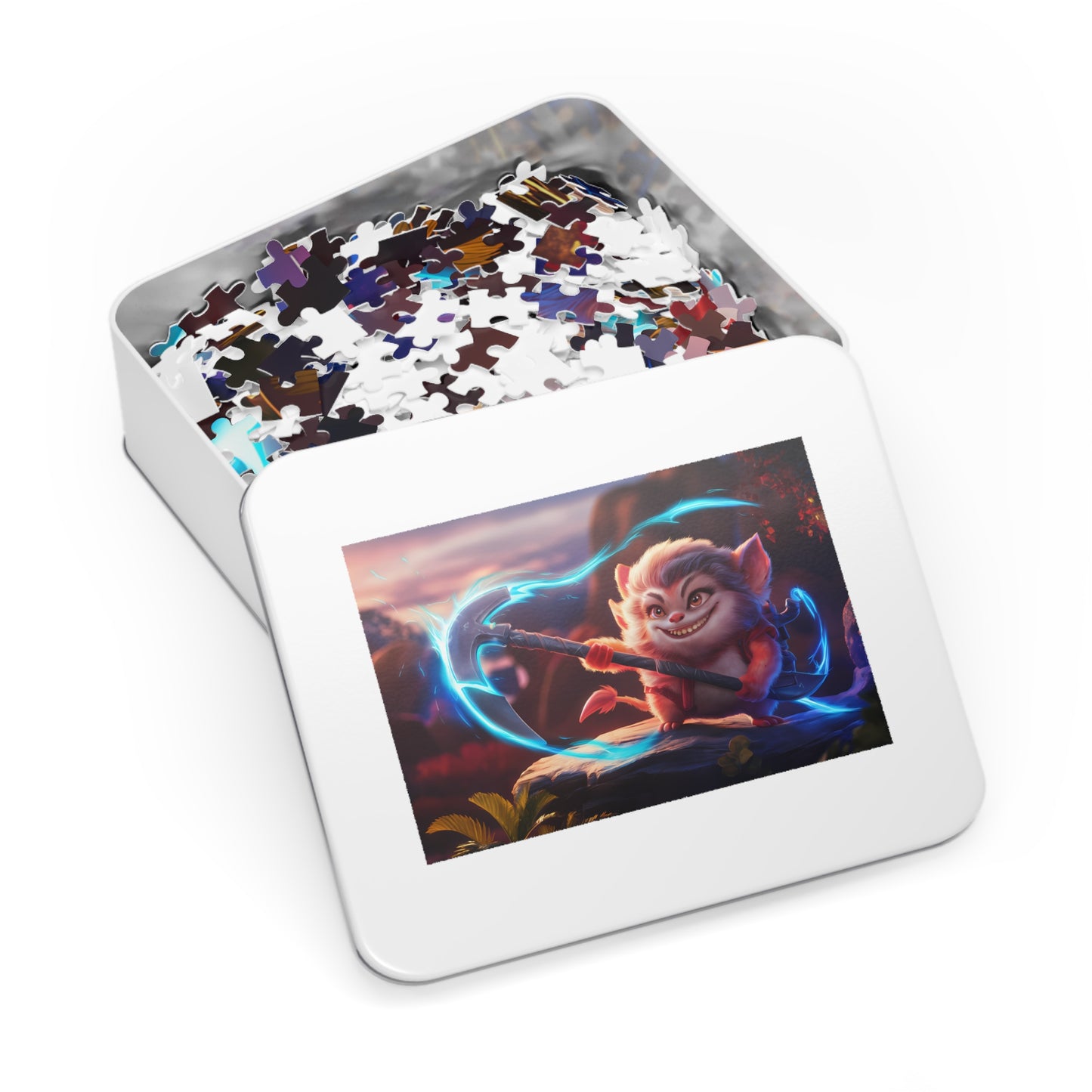 Furry Warrior of the Glowing Axe - Jigsaw Puzzle (30, 110, 252, 500,1000-Piece)