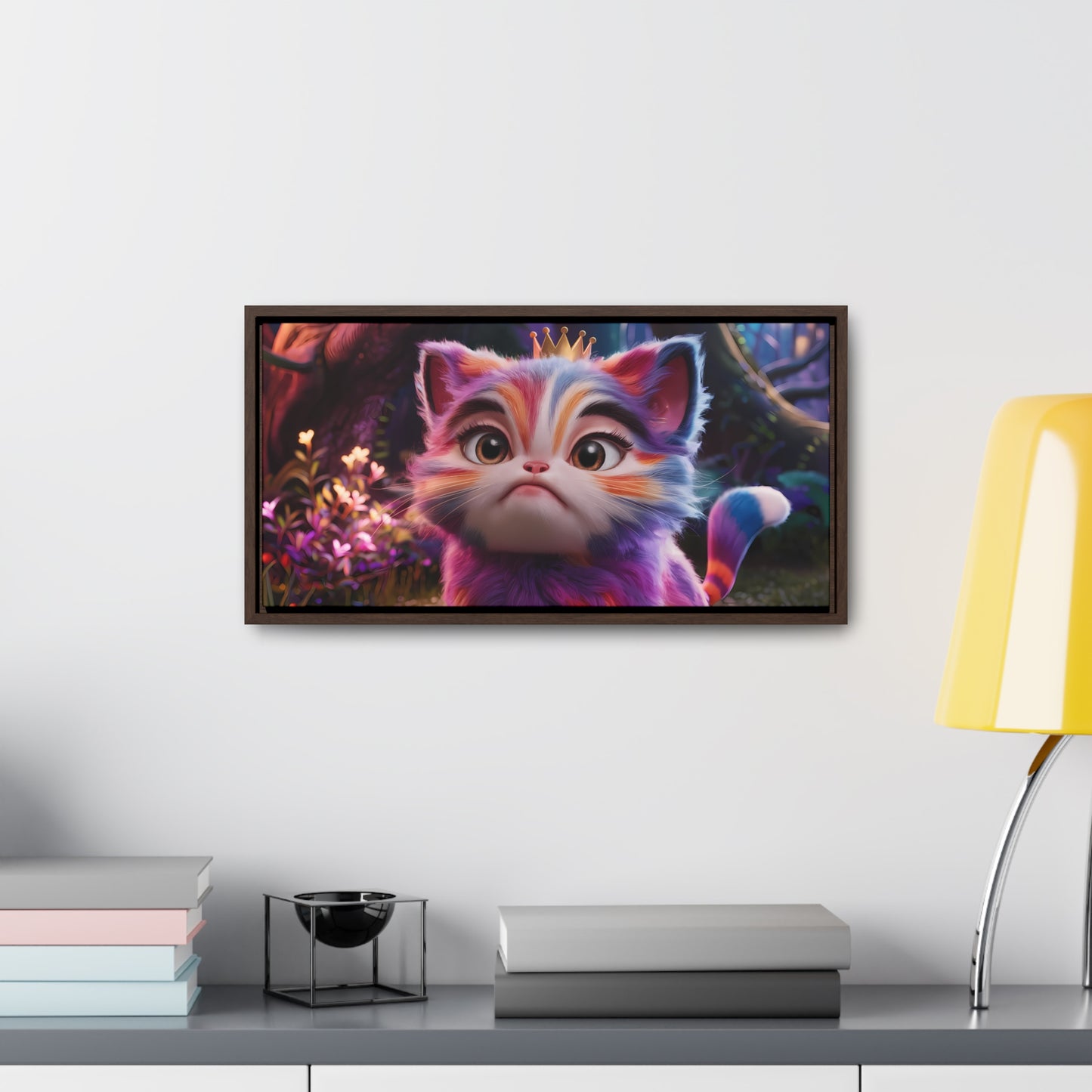 Regal Whiskers in the Enchanted Forest - Gallery Canvas Wraps, Horizontal Frame