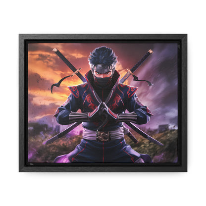 Shadow of the Crimson Ninja - Gallery Canvas Wraps, Horizontal Frame
