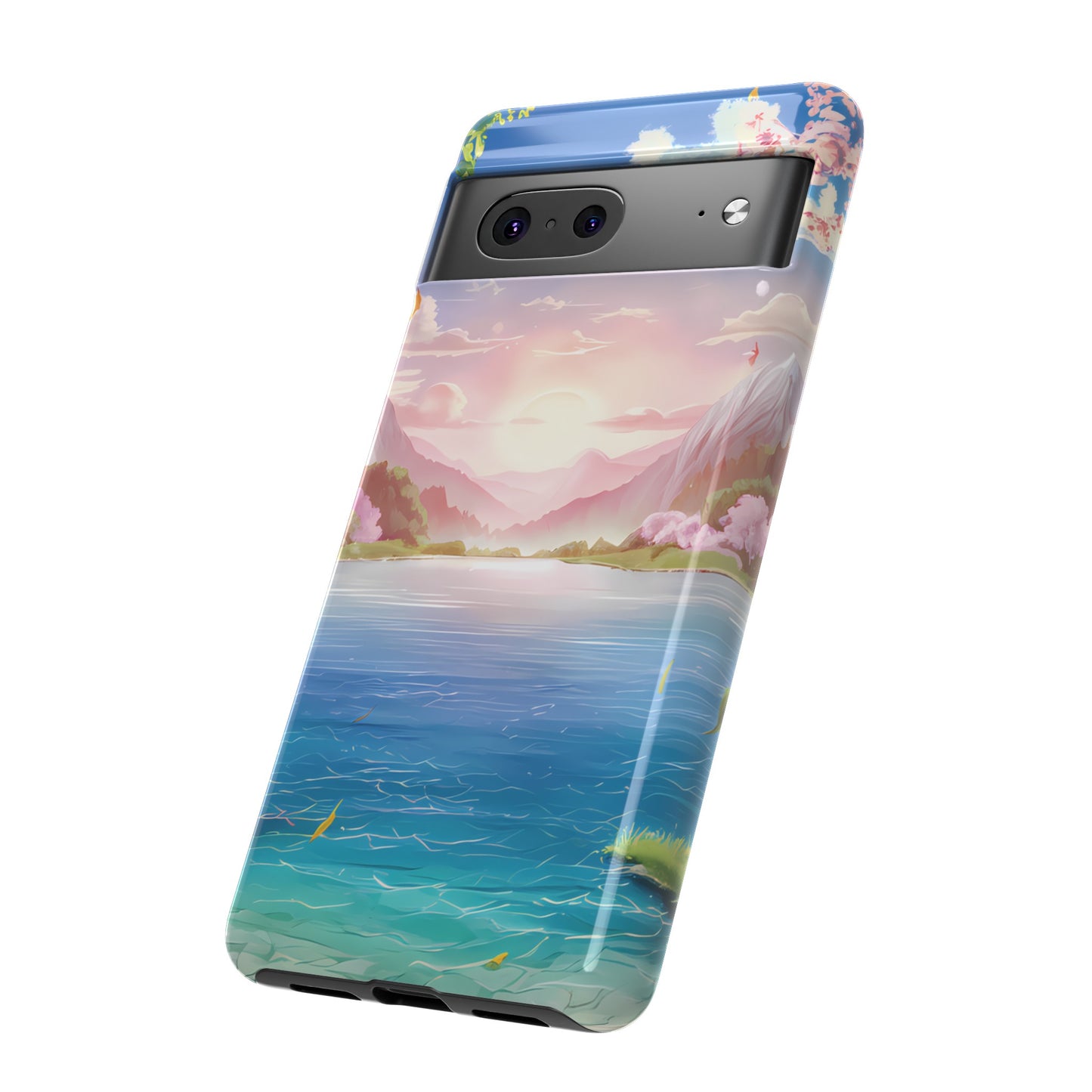 Serene Lake and Mountains - Smartphone Tough Cases