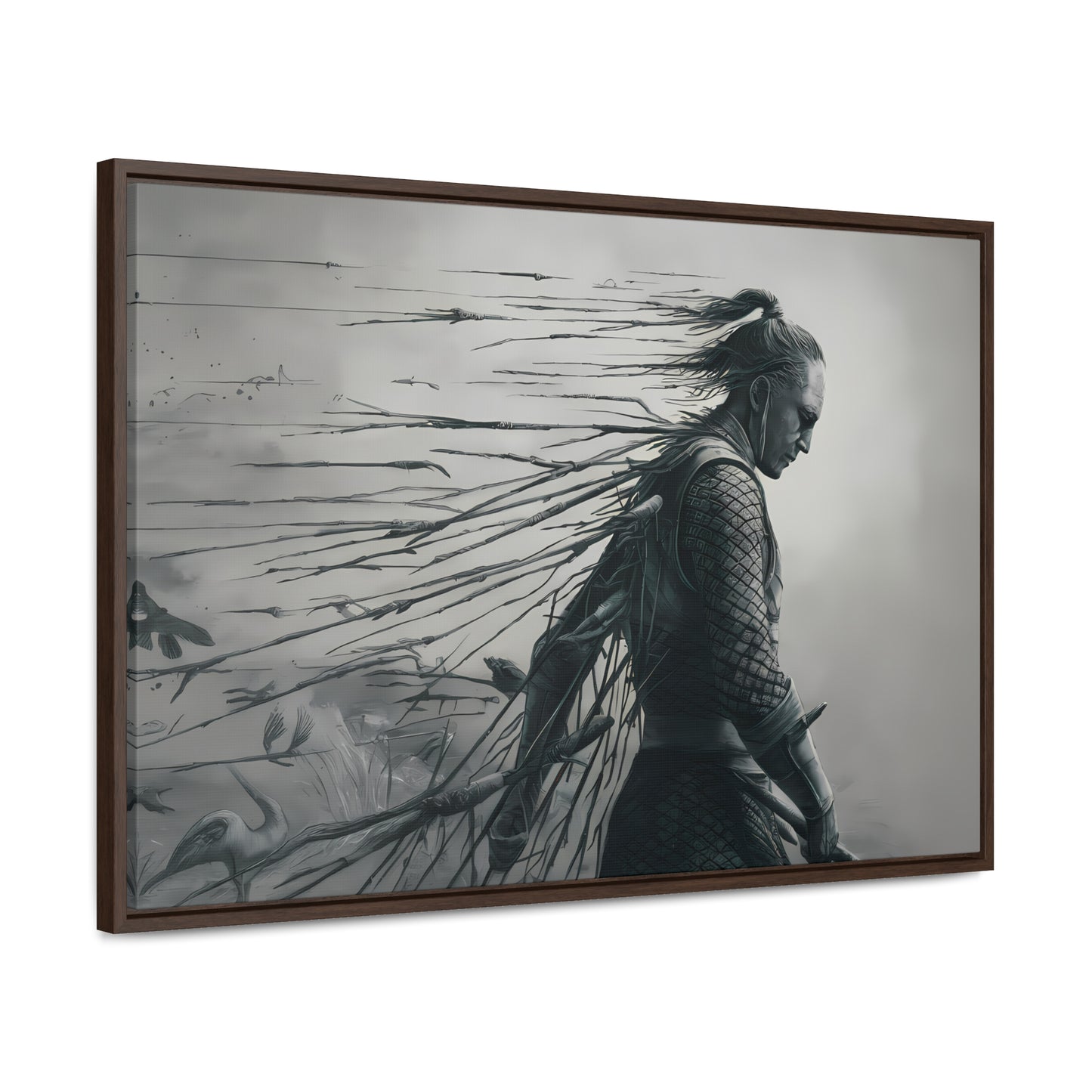 "Endurance in Silence" - Gallery Canvas Wraps, Horizontal Frame