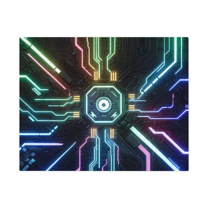 Neon Circuit Nexus - Jigsaw Puzzle (30, 110, 252, 500,1000-Piece)