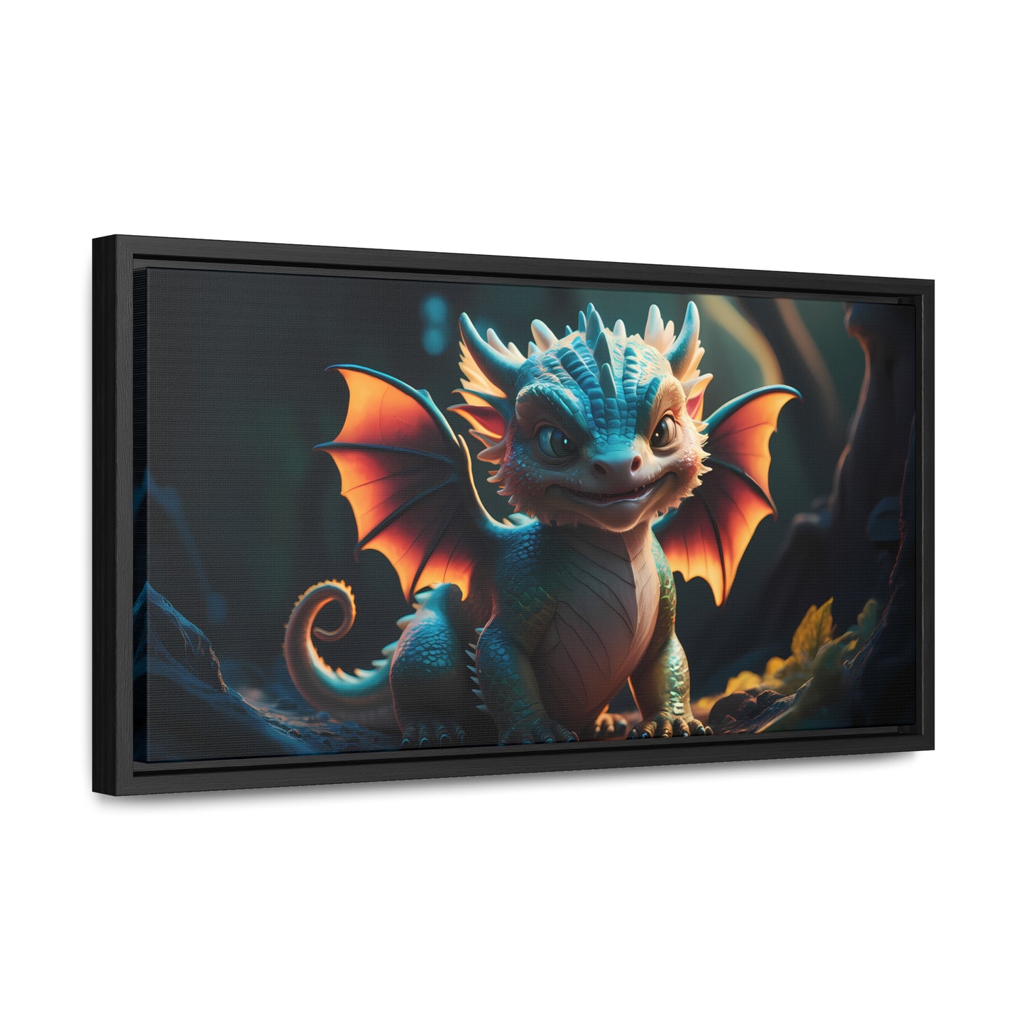 "Forest Guardian Hatchling" - Gallery Canvas Wraps, Horizontal Frame