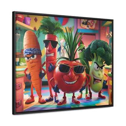 The Veggie Squad's Kitchen Takeover - Gallery Canvas Wraps, Horizontal Frame