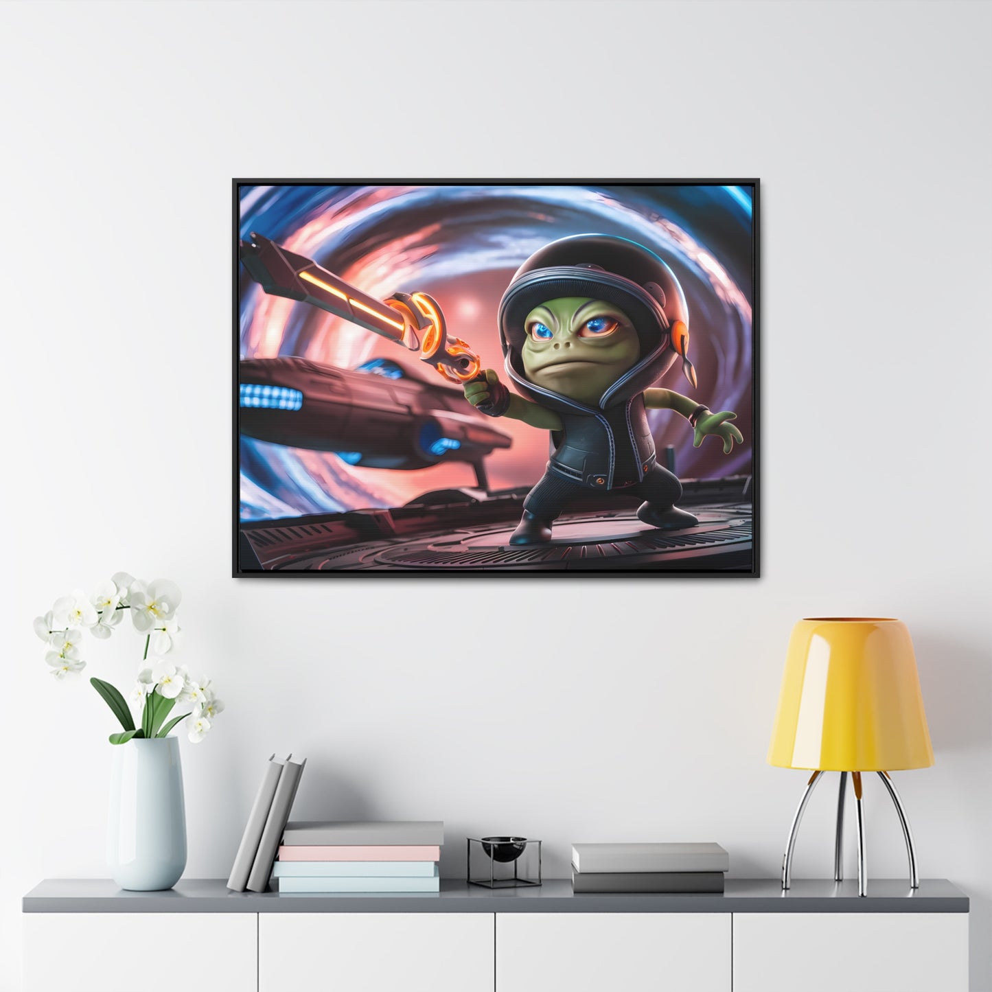 Galactic Guardian: Defender of the Stars - Gallery Canvas Wraps, Horizontal Frame