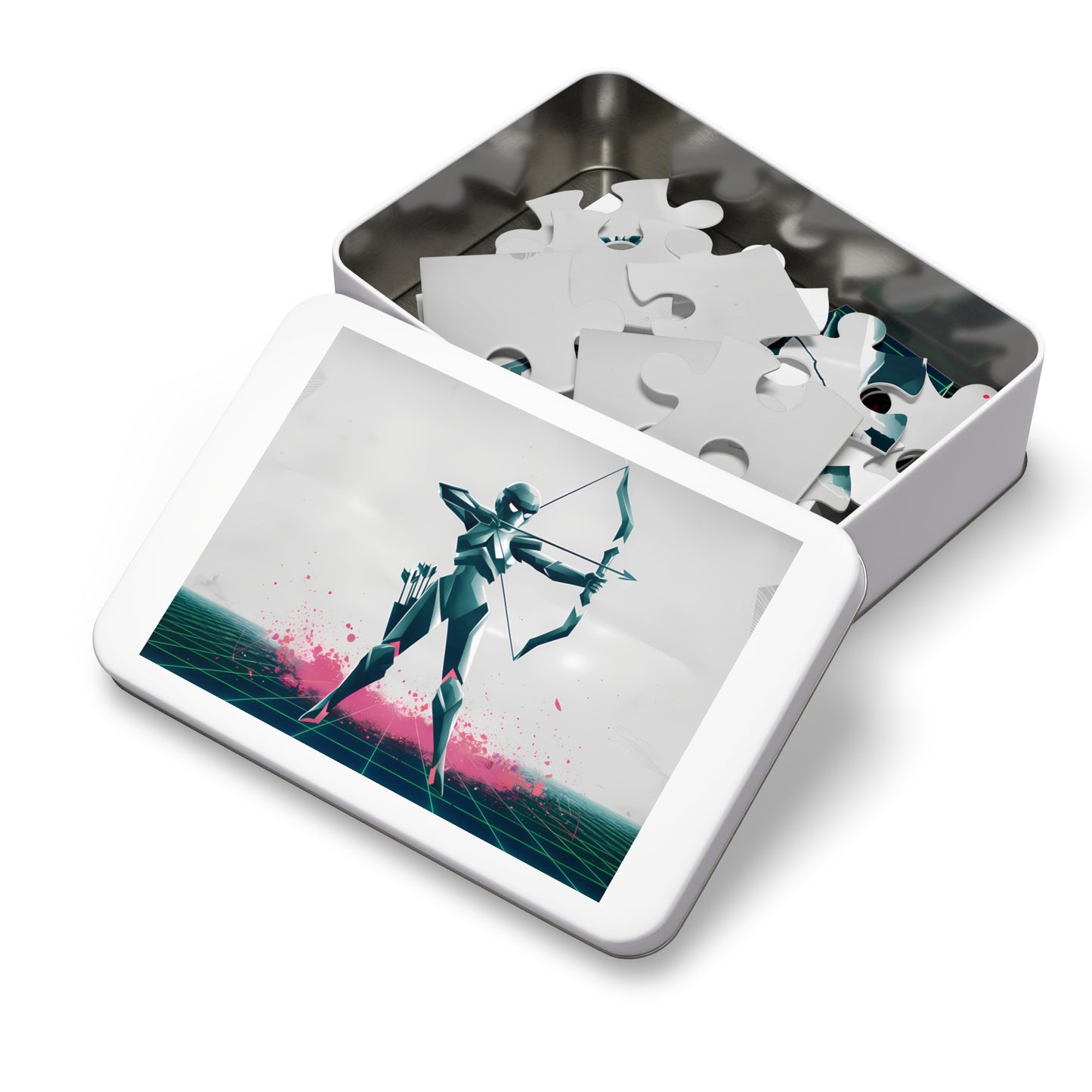 Cyber Archer: Neon Strike - Jigsaw Puzzle (30, 110, 252, 500,1000-Piece)