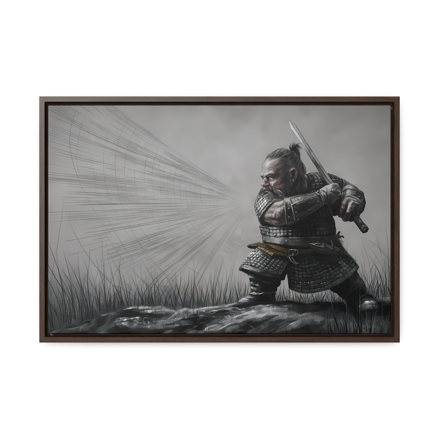 Defender of the Grey Plains - Gallery Canvas Wraps, Horizontal Frame
