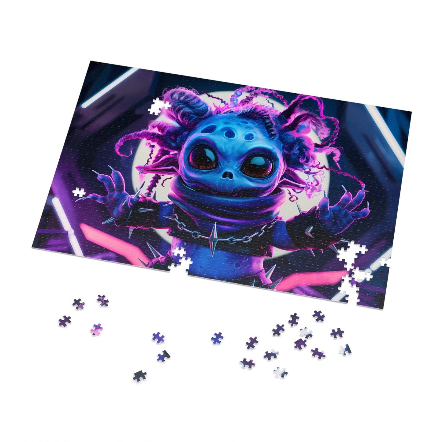 Neon Punk Alien Defender - Jigsaw Puzzle (30, 110, 252, 500,1000-Piece)