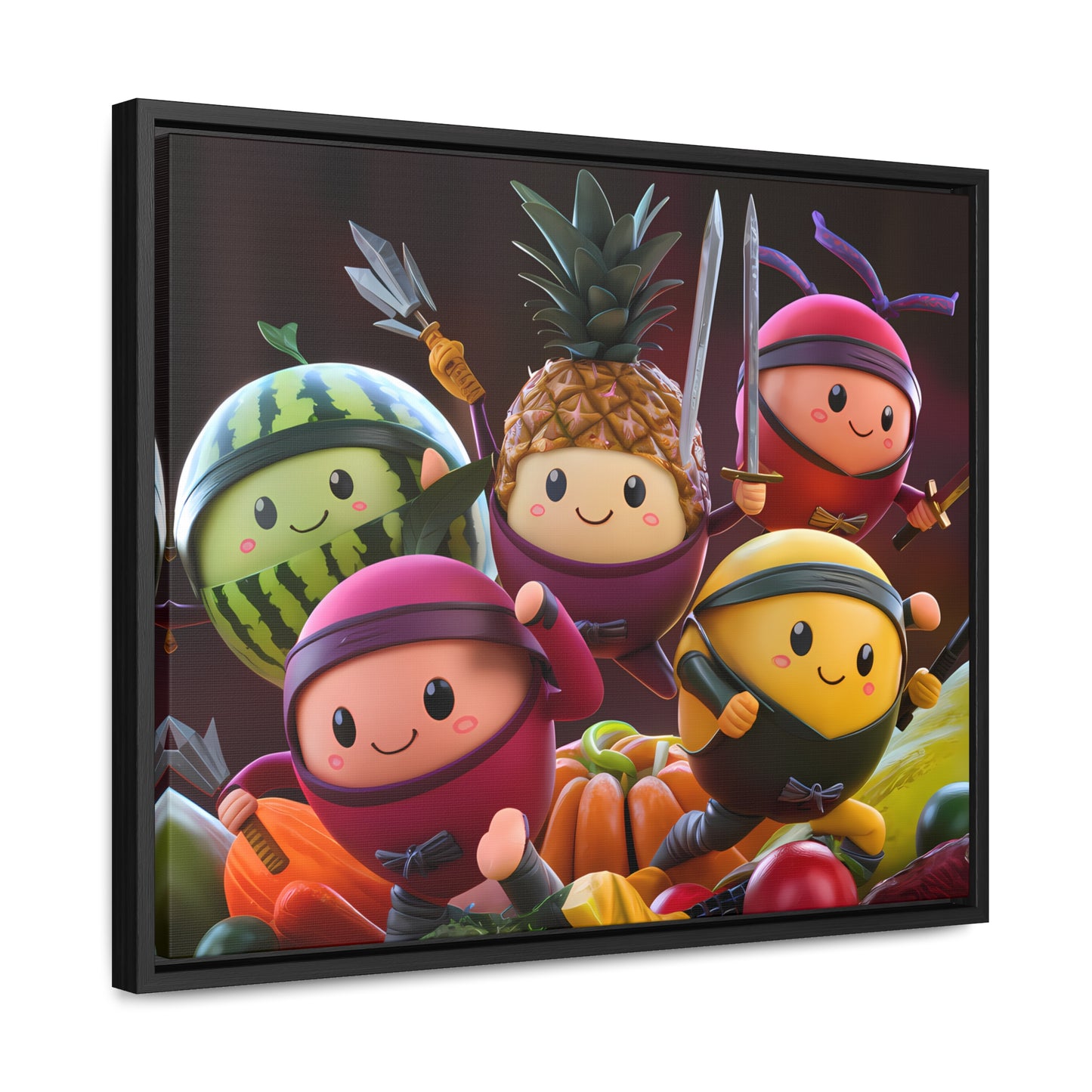 Fruit Ninja Warriors - Gallery Canvas Wraps, Horizontal Frame