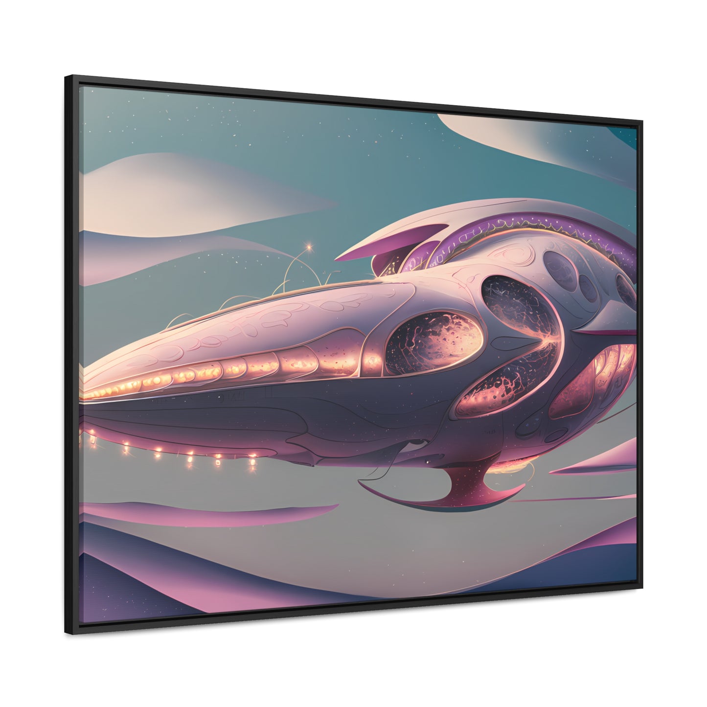 Voyage of the Celestial Whale - Gallery Canvas Wraps, Horizontal Frame