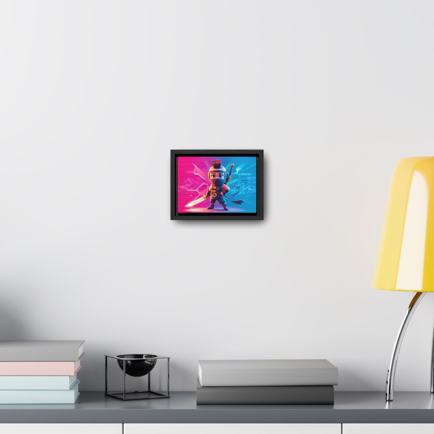 Neon Ninja Showdown - Gallery Canvas Wraps, Horizontal Frame