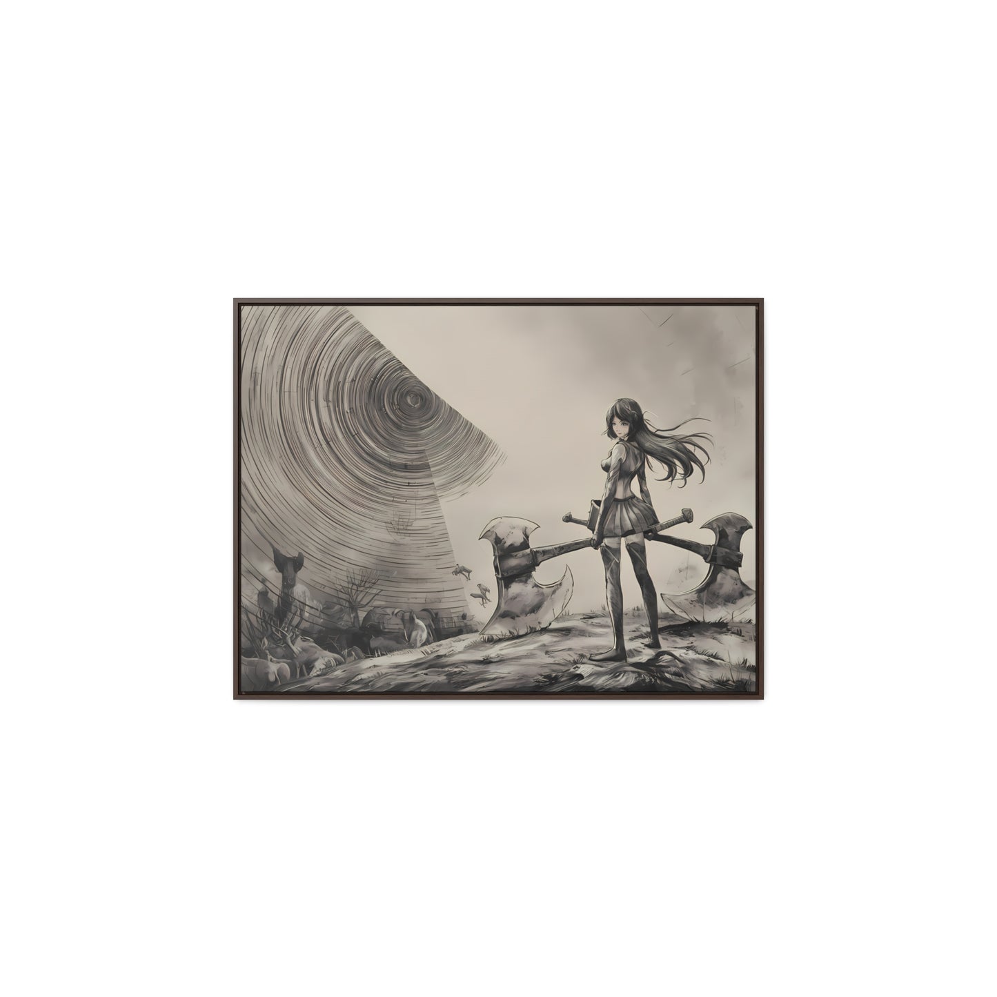 Echoes of the Abyss - Gallery Canvas Wraps, Horizontal Frame