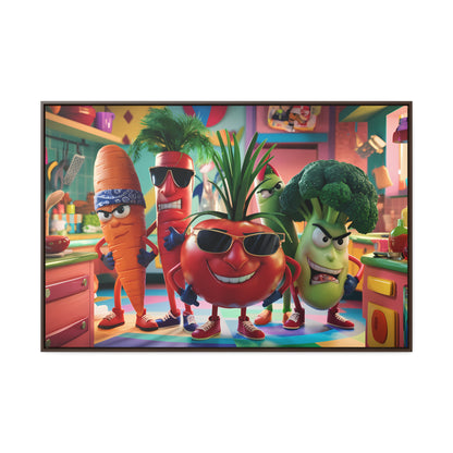The Veggie Squad's Kitchen Takeover - Gallery Canvas Wraps, Horizontal Frame