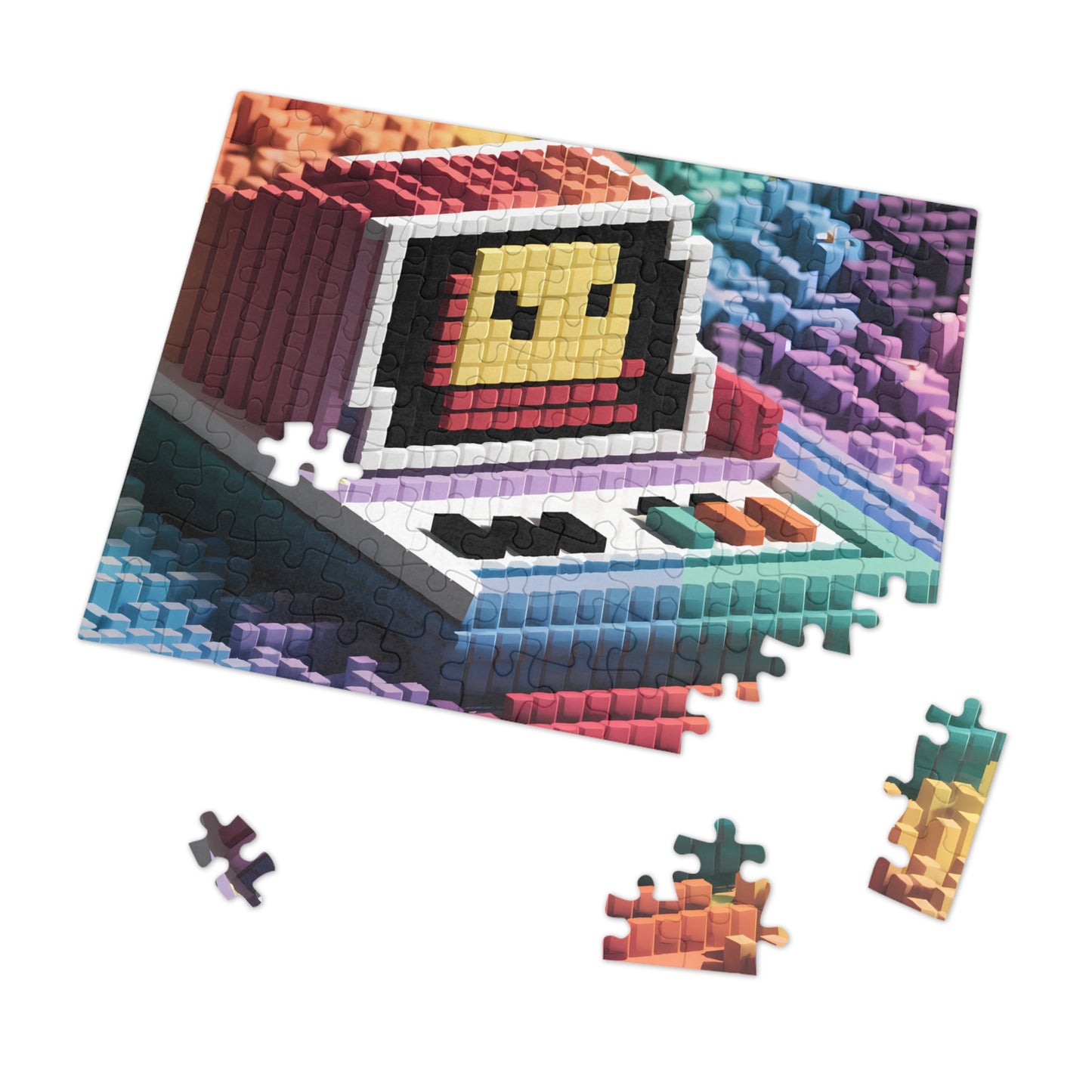 Pixelated Retro Vibes - Jigsaw Puzzle (30, 110, 252, 500,1000-Piece)