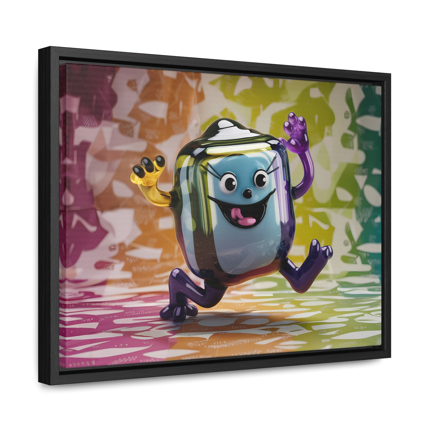 Bubbly Joy in Glass Form - Gallery Canvas Wraps, Horizontal Frame