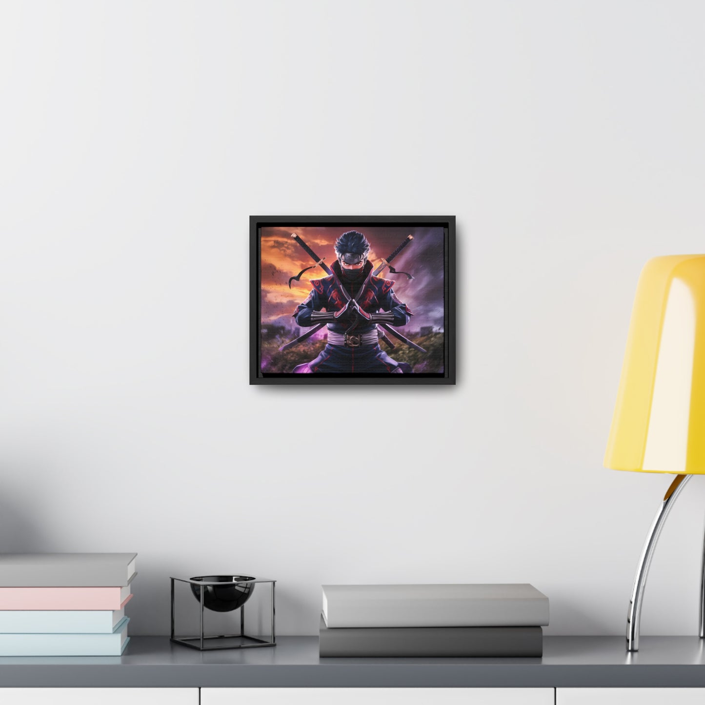 Shadow of the Crimson Ninja - Gallery Canvas Wraps, Horizontal Frame
