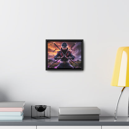 Shadow of the Crimson Ninja - Gallery Canvas Wraps, Horizontal Frame