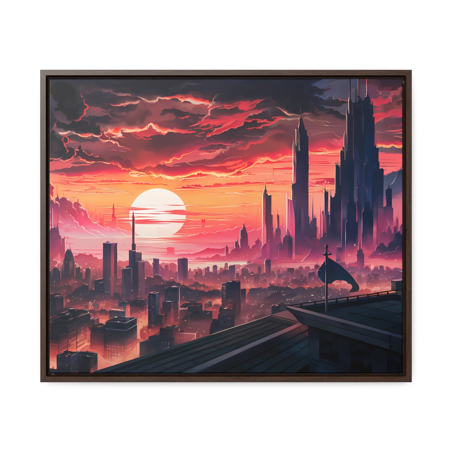 City of the Last Dawn - Gallery Canvas Wraps, Horizontal Frame