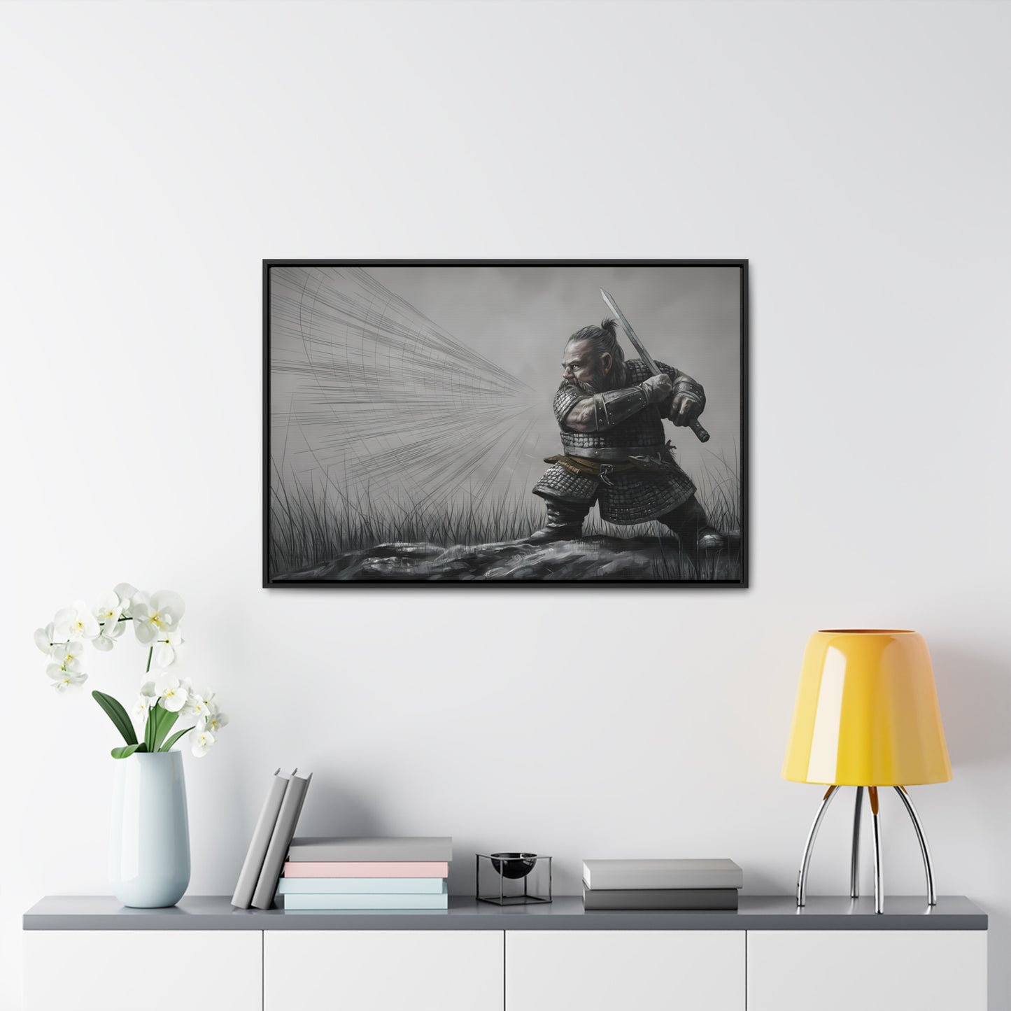 Defender of the Grey Plains - Gallery Canvas Wraps, Horizontal Frame