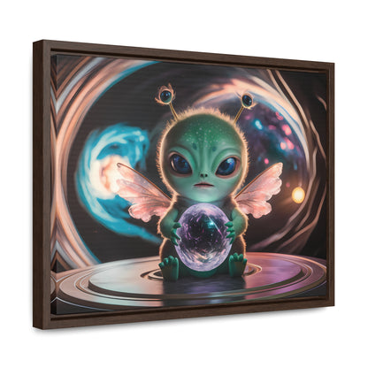 Guardian of the Cosmic Crystal - Gallery Canvas Wraps, Horizontal Frame