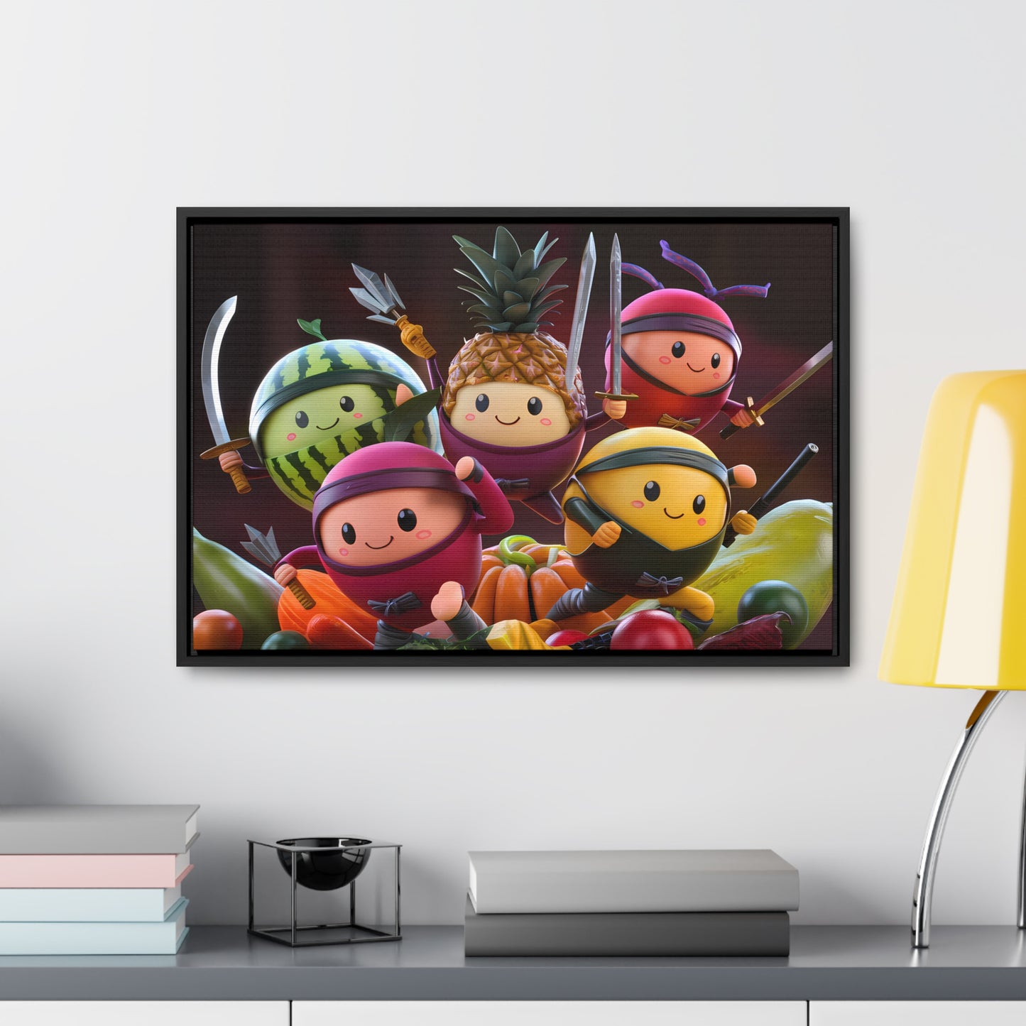 Fruit Ninja Warriors - Gallery Canvas Wraps, Horizontal Frame