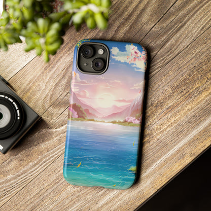 Serene Lake and Mountains - Smartphone Tough Cases