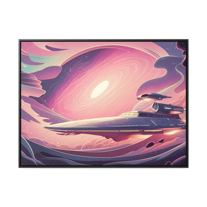 Voyage Through the Cosmic Vortex - Gallery Canvas Wraps, Horizontal Frame