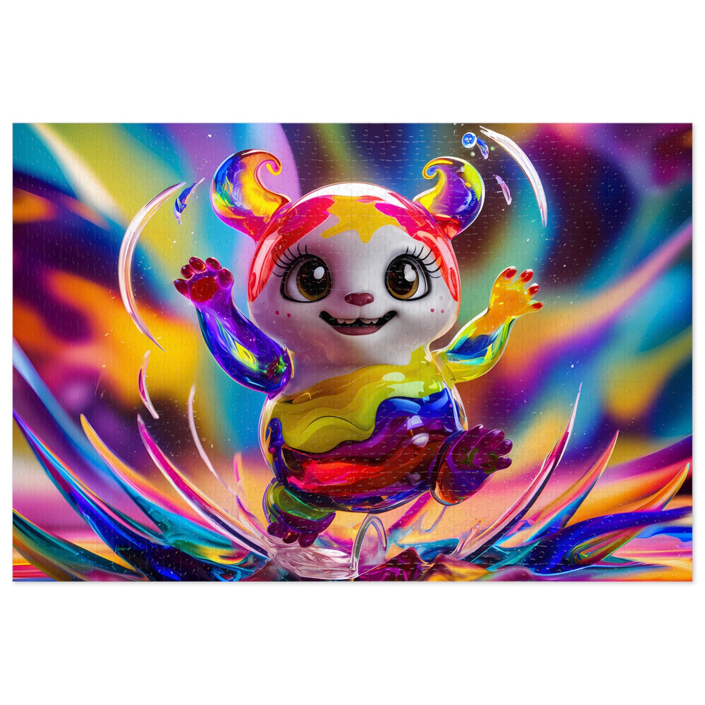 Rainbow Splash Jumper - Jigsaw Puzzle (30, 110, 252, 500,1000-Piece)