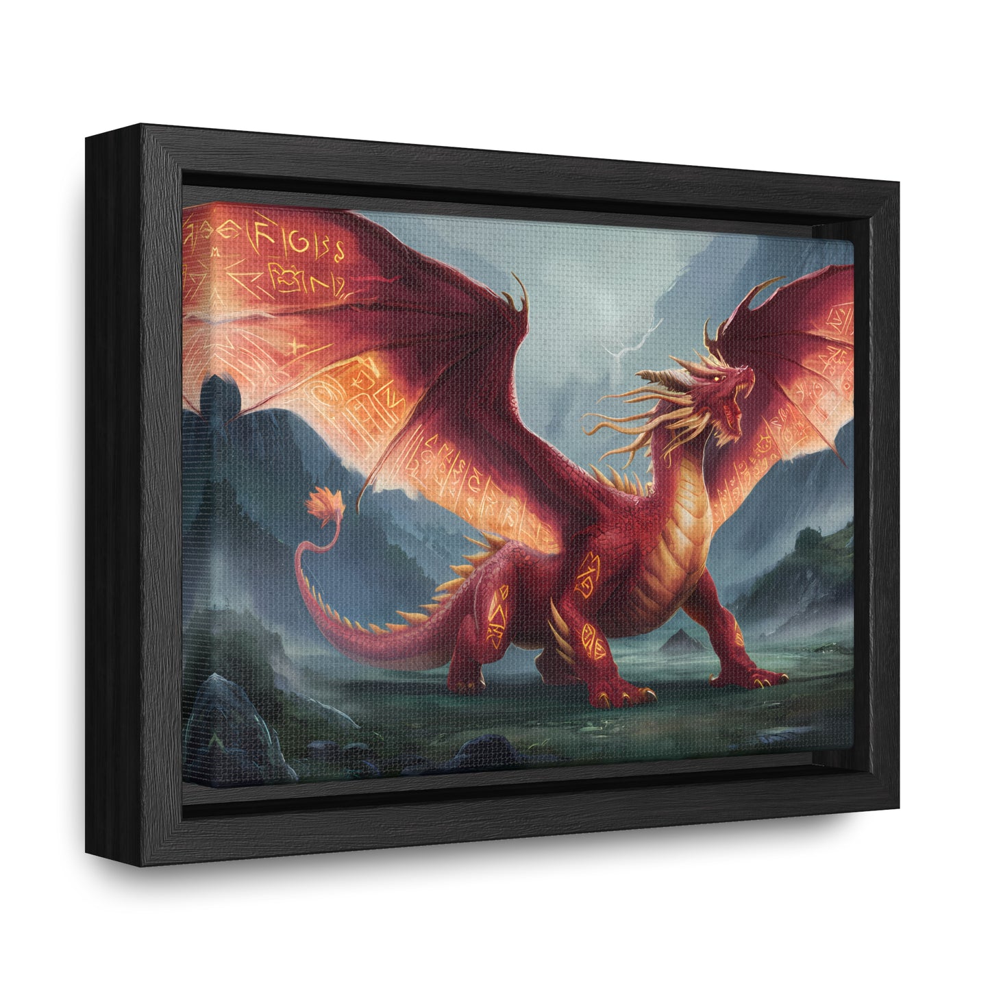 The Inferno Guardian - Gallery Canvas Wraps, Horizontal Frame