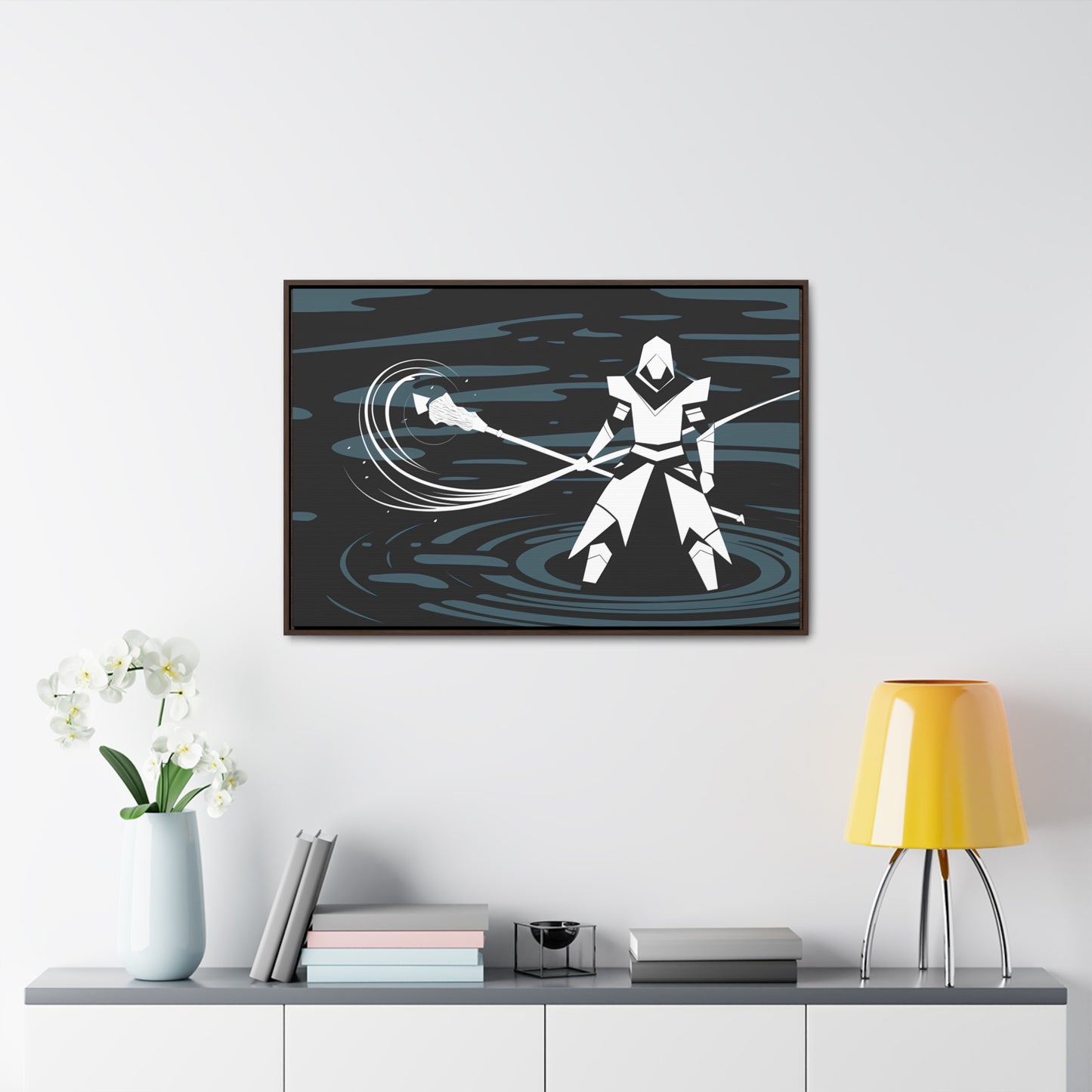 "Guardian of the Abyss" - Gallery Canvas Wraps, Horizontal Frame