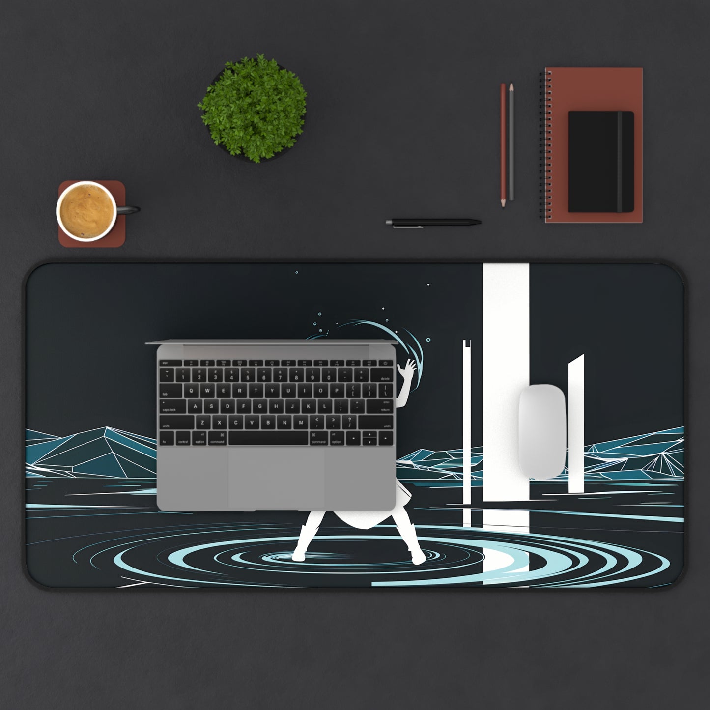 Geometric Water Mage Novice - Desk Mat