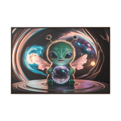 Guardian of the Cosmic Crystal - Gallery Canvas Wraps, Horizontal Frame