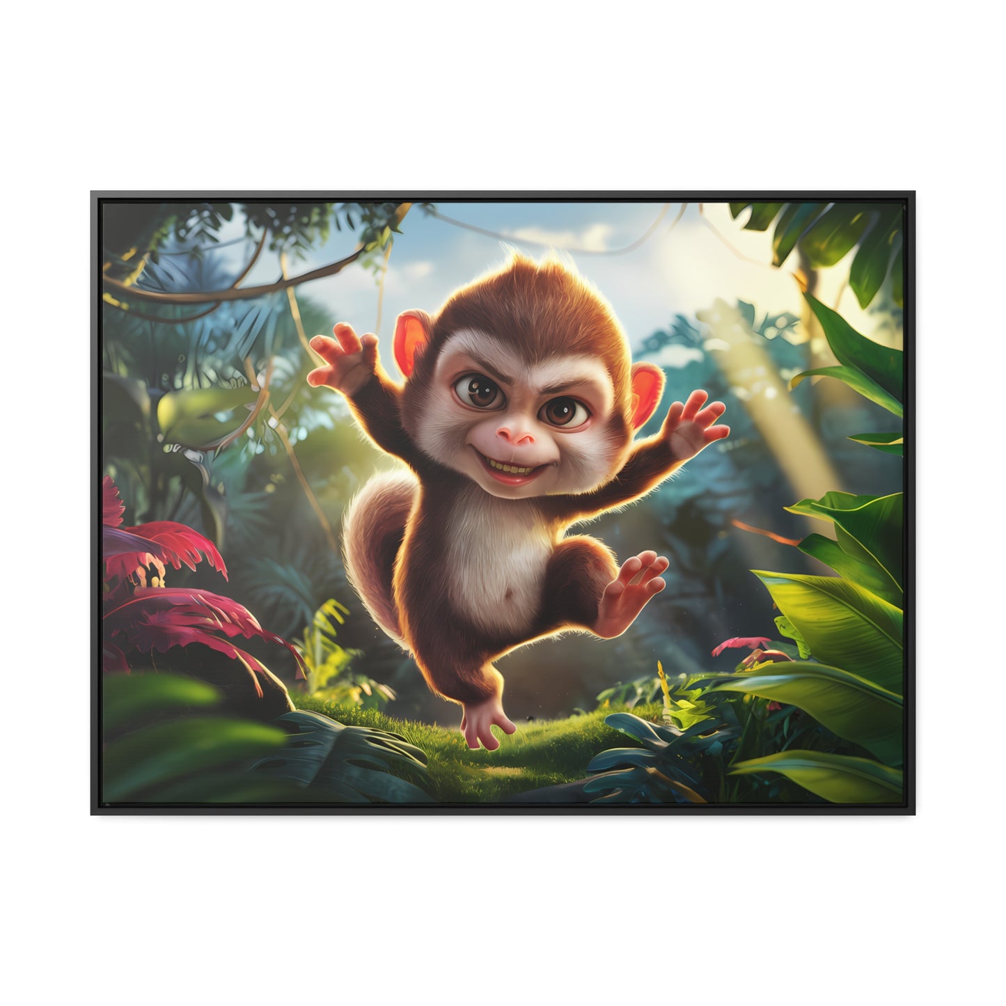 Jungle Joy - Gallery Canvas Wraps, Horizontal Frame
