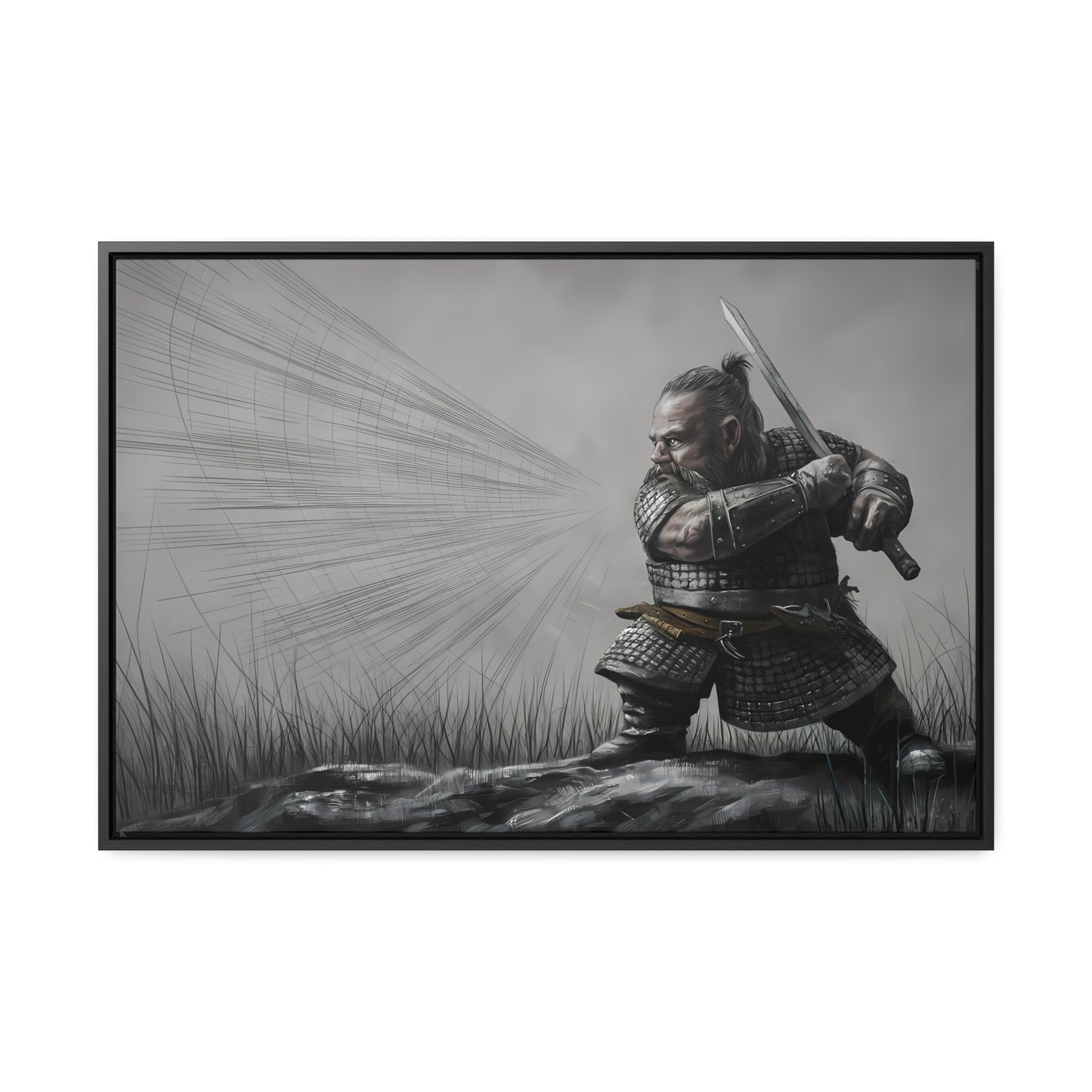 Defender of the Grey Plains - Gallery Canvas Wraps, Horizontal Frame