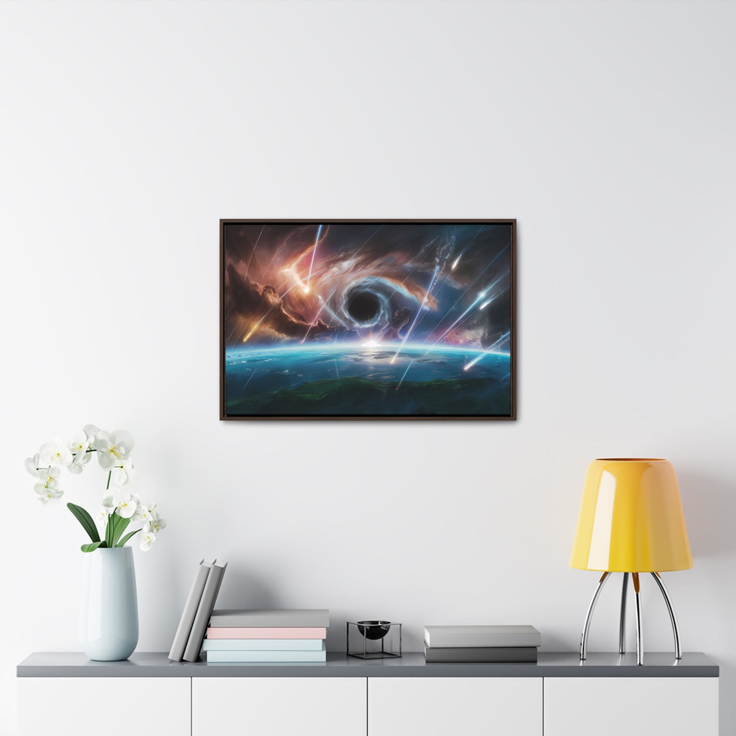 "The Eye of the Cosmic Storm" - Gallery Canvas Wraps, Horizontal Frame