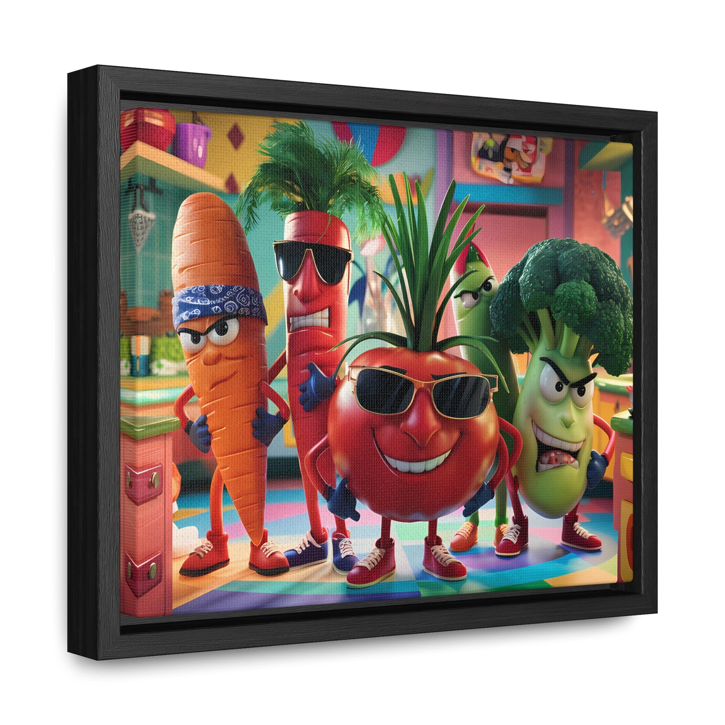The Veggie Squad's Kitchen Takeover - Gallery Canvas Wraps, Horizontal Frame
