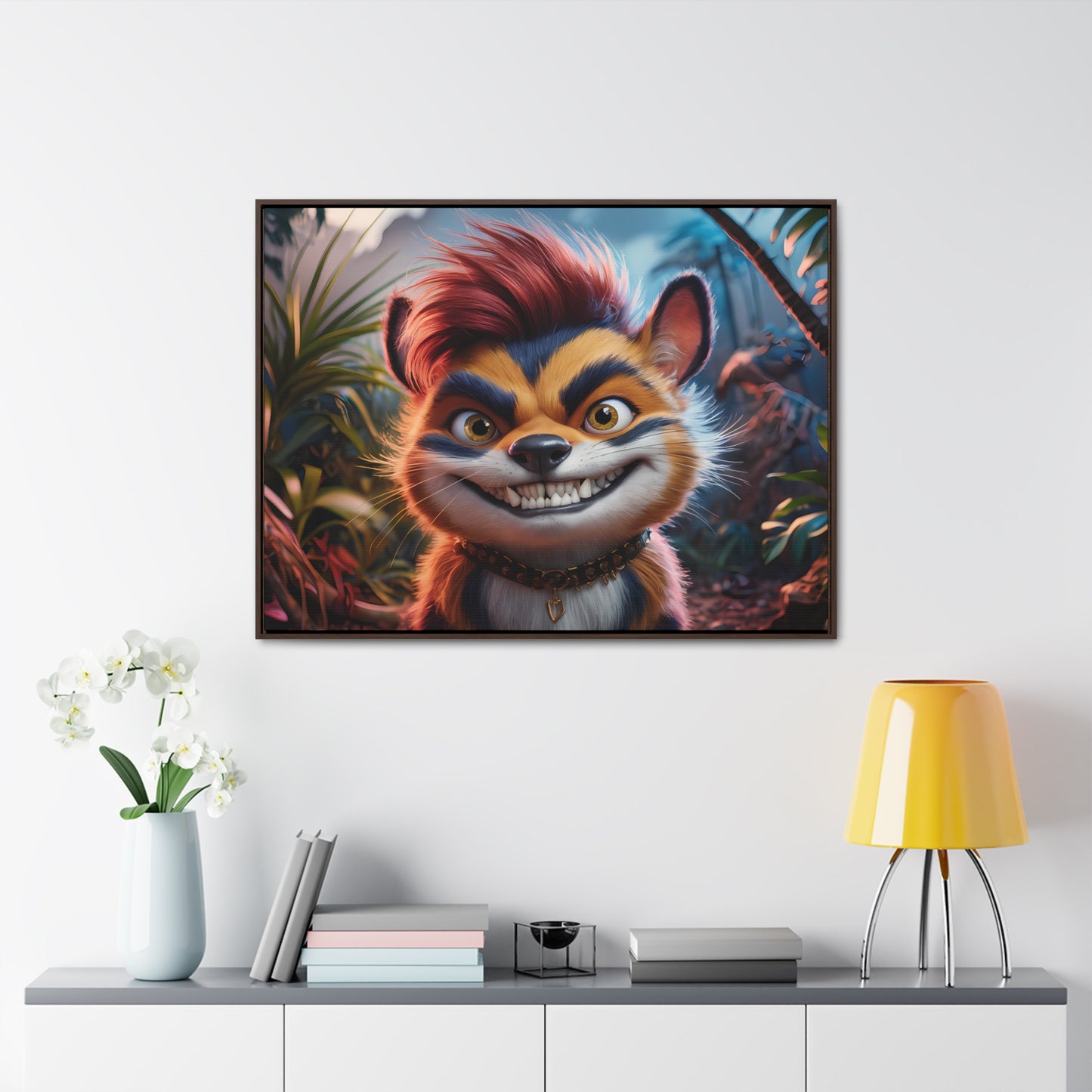 Rebel in the Jungle - Gallery Canvas Wraps, Horizontal Frame
