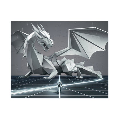 The Cyber Dragon's Challenge - Jigsaw Puzzle (30, 110, 252, 500,1000-Piece)
