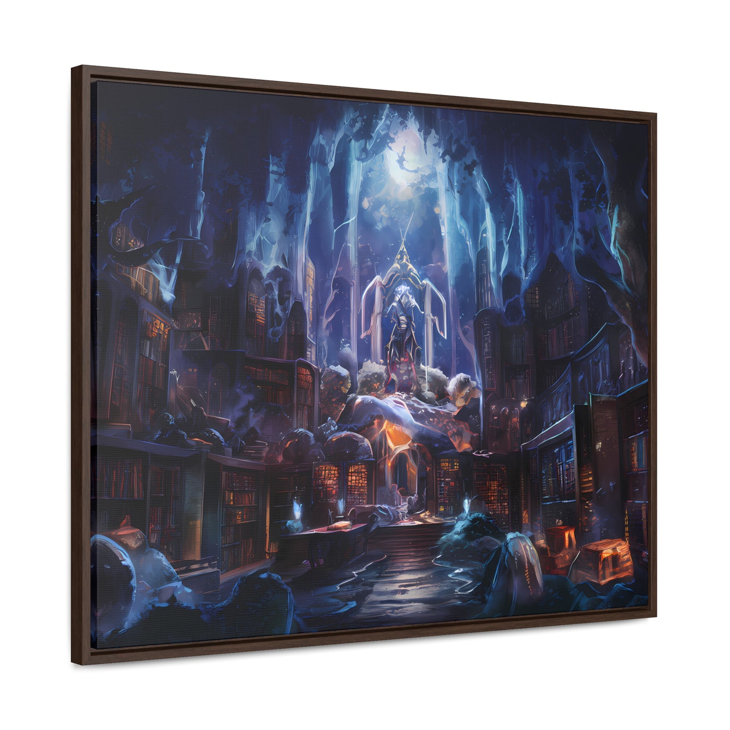 Sanctuary of the Forgotten Tomes - Gallery Canvas Wraps, Horizontal Frame
